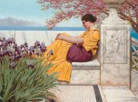 Godward, John William - Under the Blossom that Hangs on the Bough